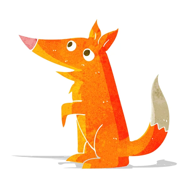 Cartoon fox cub — Stockvector