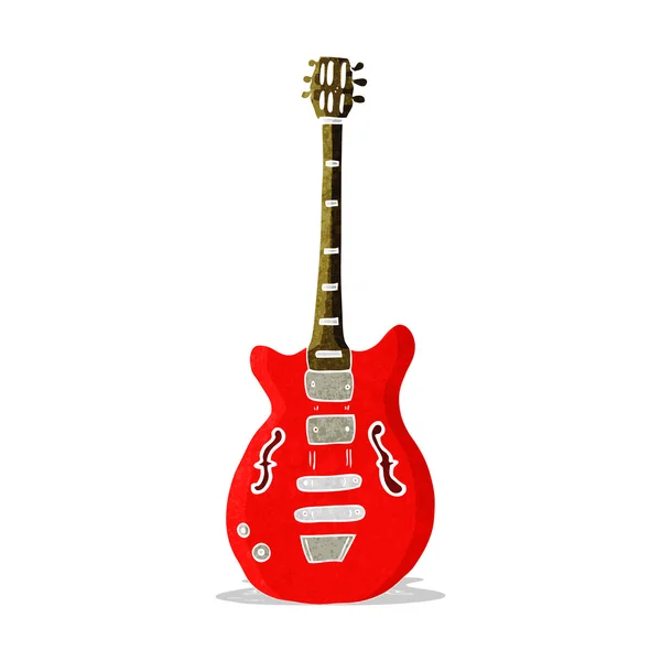 Cartoon electric guitar — Stock Vector