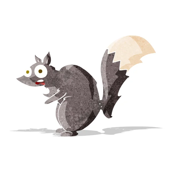 Funny startled squirrel cartoon — Stock Vector
