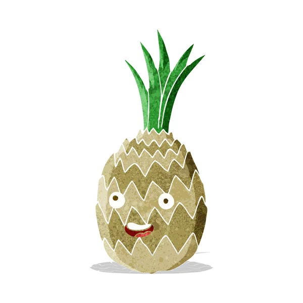 卡通快乐菠萝 — 图库矢量图片
