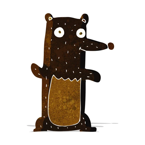 Cartoon svartbjörn — Stock vektor