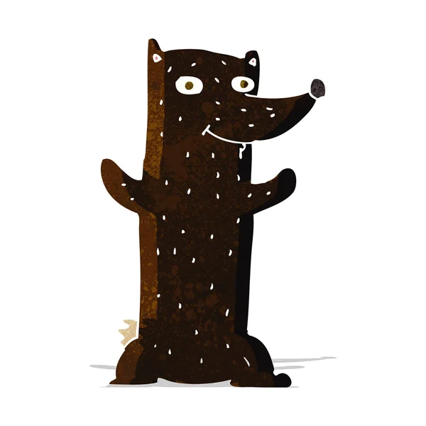 卡通黑熊 — 图库矢量图片