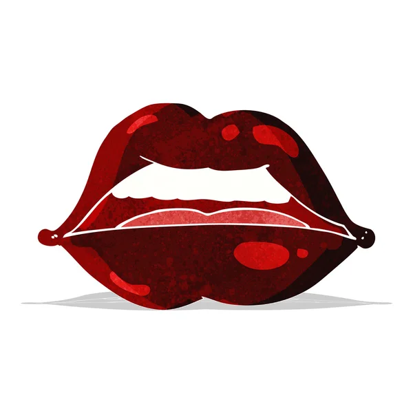 Desenho animado sexy halloween lábios símbolo —  Vetores de Stock