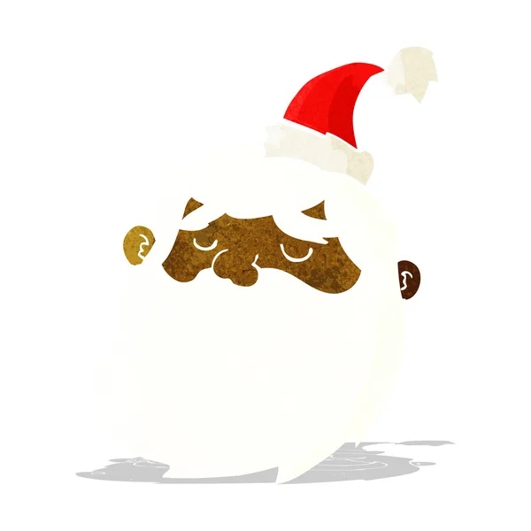 Dibujos animados Santa Claus cara — Vector de stock