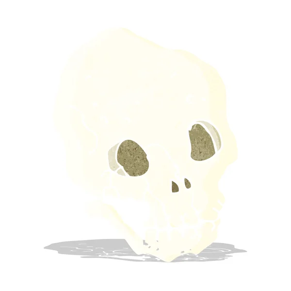 Cartoon spooky skalle — Stock vektor