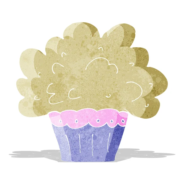 Cartone animato grande cupcake — Vettoriale Stock