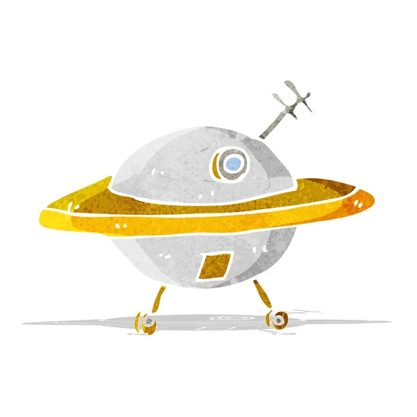Soucoupe volante de bande dessinée — Image vectorielle