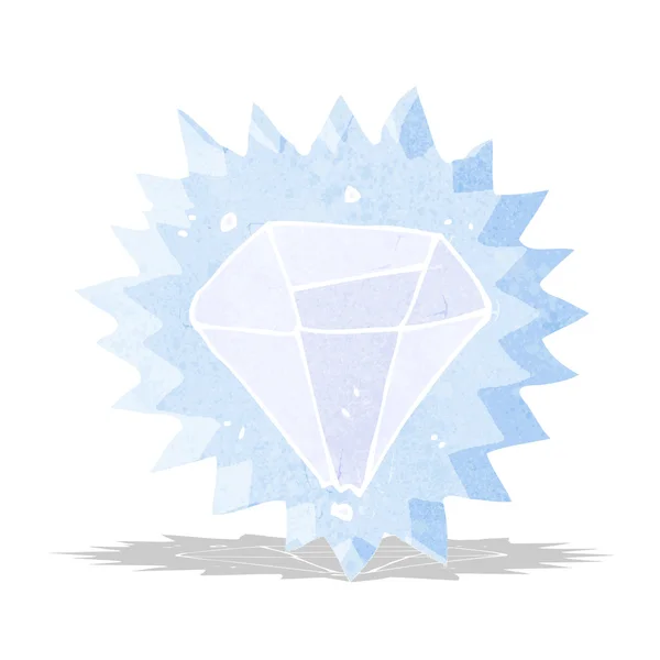 Diamante de dibujos animados — Vector de stock