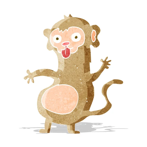 Смешная мультяшная обезьяна — стоковый вектор
