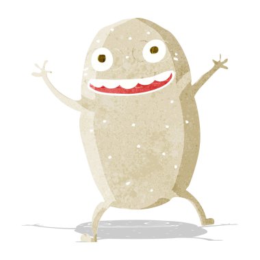 karikatür mutlu patates