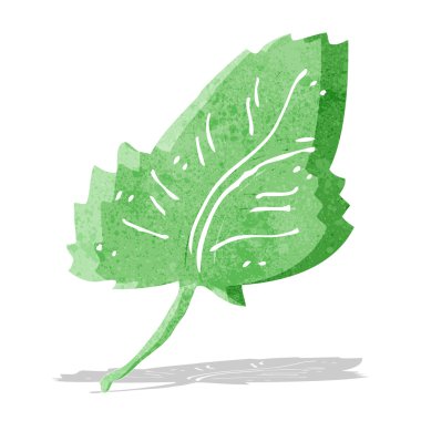 karikatür yaprak sembol