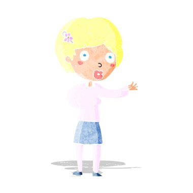 sallanan kadın karikatür