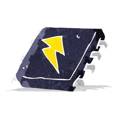 karikatür bilgisayar çipi