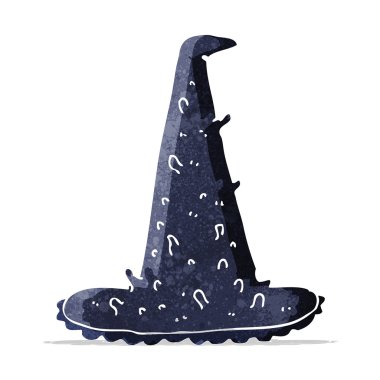 Çizgi film hayaleti cadı şapkası.