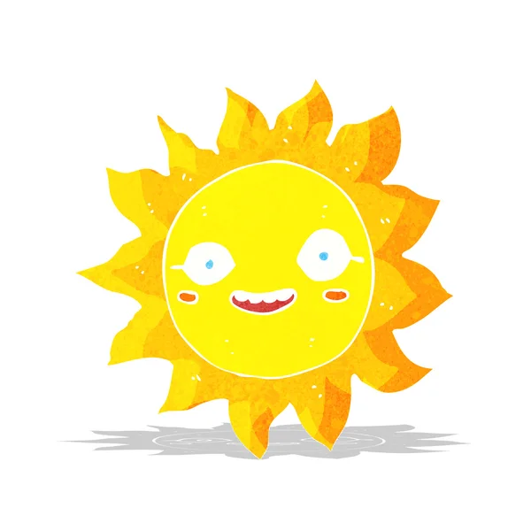 Karikatür mutlu güneş — Stok Vektör