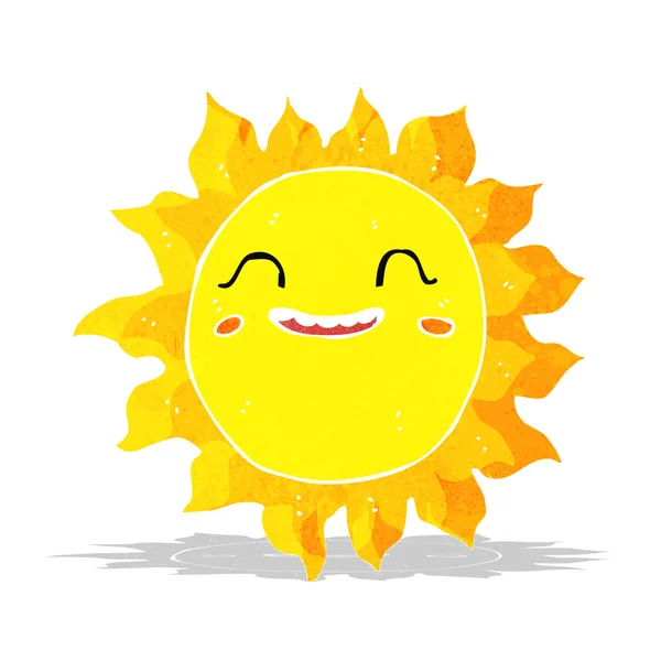 Dibujos animados sol feliz — Vector de stock