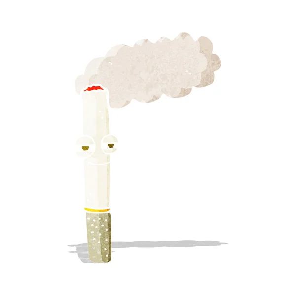 Karikatür mutlu Sigara — Stok Vektör