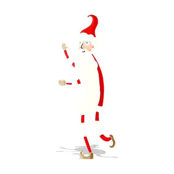 Cartoon mager santa — Stockvector