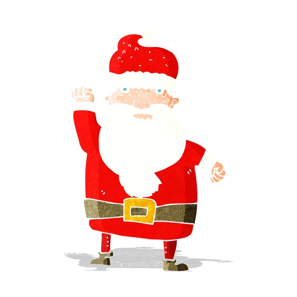 Desenho animado com raiva santa claus — Vetor de Stock