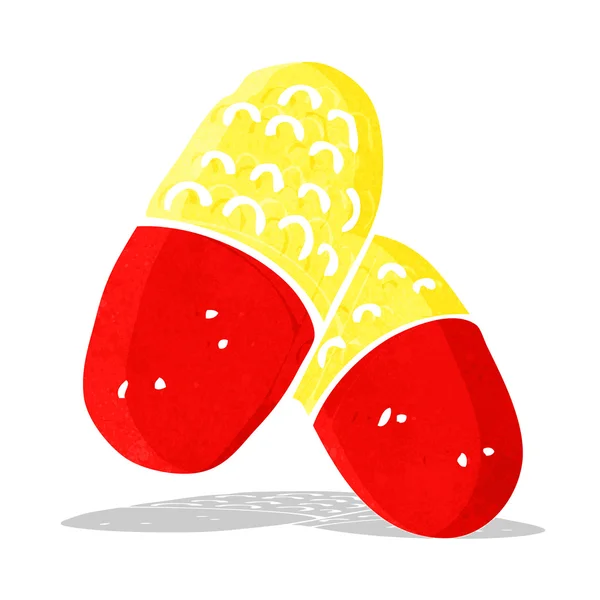 Pilules médicales dessin animé — Image vectorielle