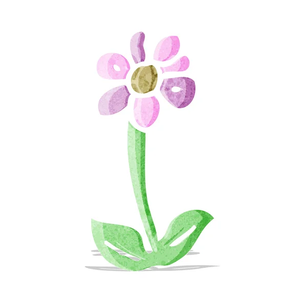 Karikaturenblume Symbol — Stockvektor