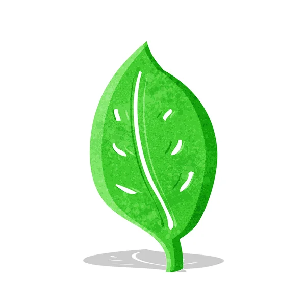 Hoja de dibujos animados — Vector de stock