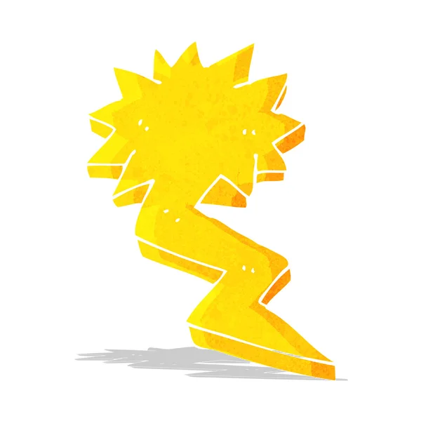 Cartoon lightning bolt symbol — Stock Vector