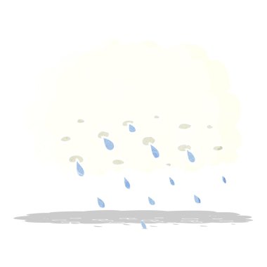 karikatür yağmur bulutu