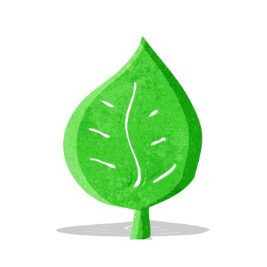 karikatür yaprak sembol