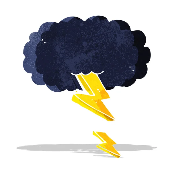Cartoon onweerswolk — Stockvector
