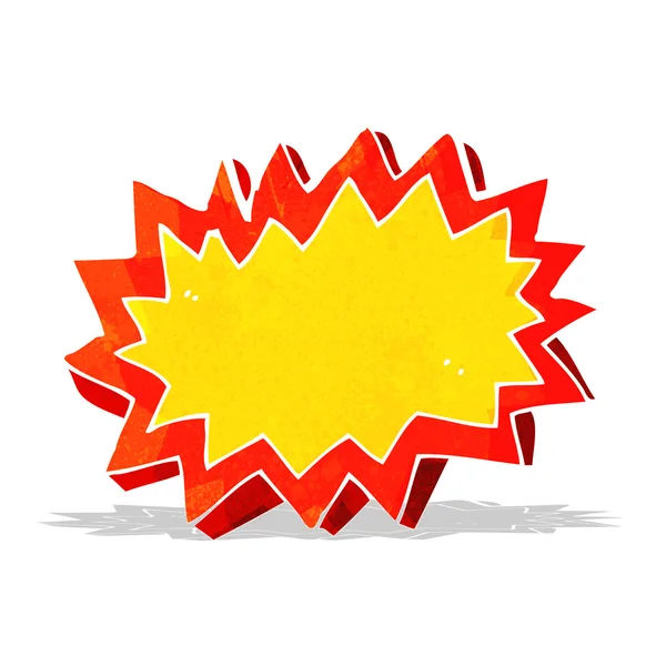 Cartoon explosion symbol — Stock Vector