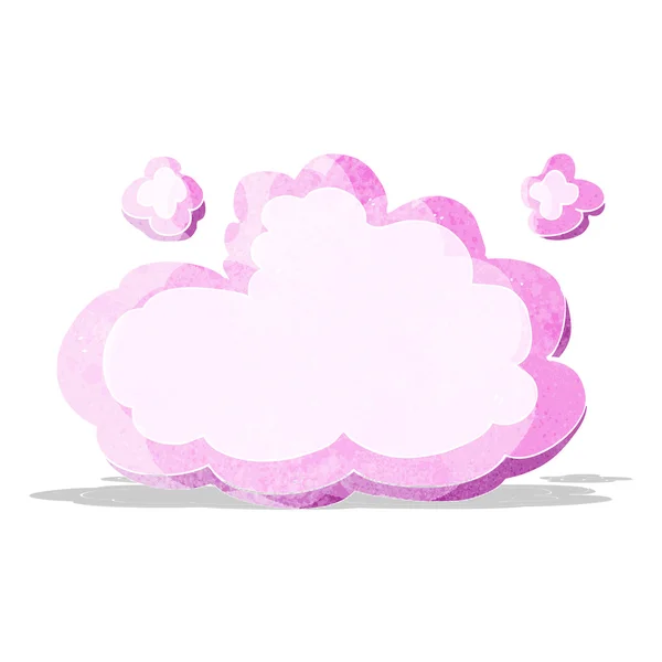 Desenho animado nuvem decorativa — Vetor de Stock