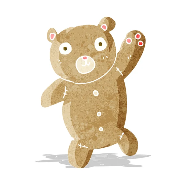 Cartoon schattig teddybeer — Stockvector