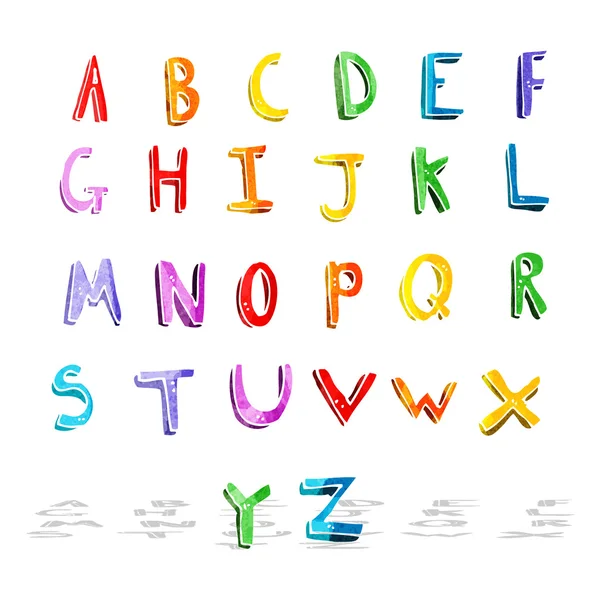 Cartoon-Alphabet — Stockvektor