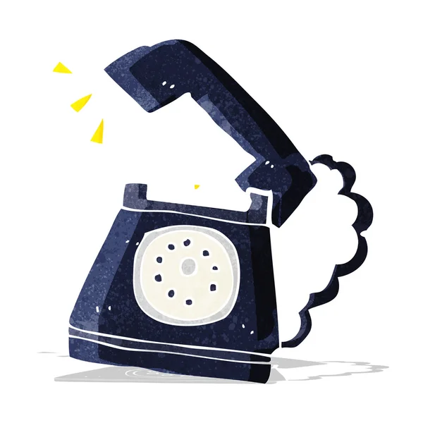 Cartoon ringing telephone — Stock Vector