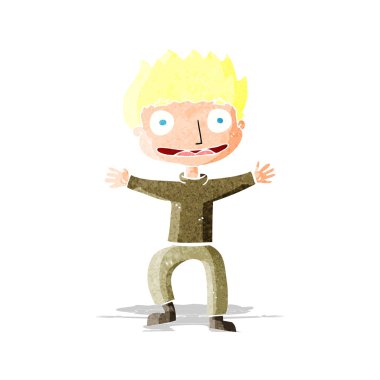 sırıtış çocuk çizgi film