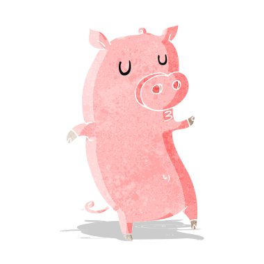 komik karikatür domuz