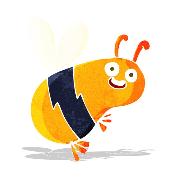 可爱的卡通蜜蜂 — 图库矢量图片