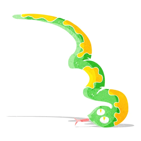 Dessin animé sifflement serpent — Image vectorielle