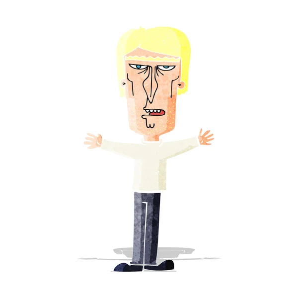 Dibujos animados hombre enojado — Archivo Imágenes Vectoriales