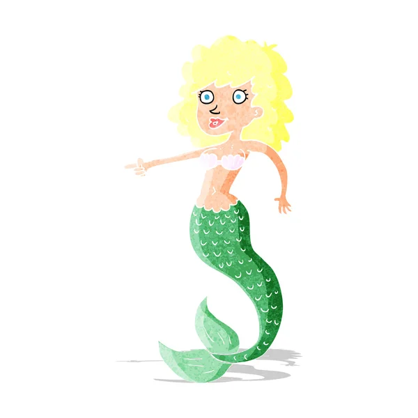 Cartoon sirène — Image vectorielle