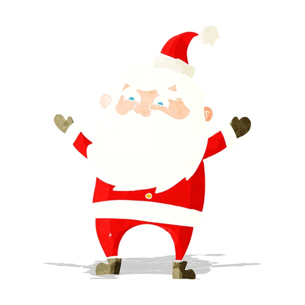 Dibujos animados feliz santa claus — Vector de stock