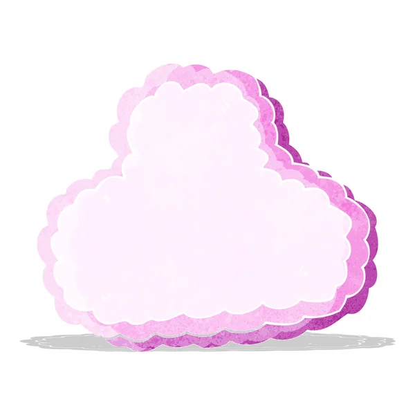 Nuage décoratif dessin animé — Image vectorielle