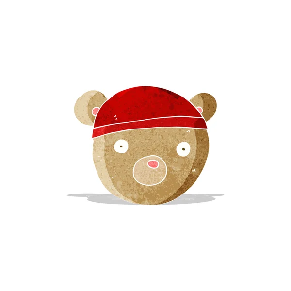 Καπέλο αρκουδάκι κινουμένων σχεδίων — Διανυσματικό Αρχείο