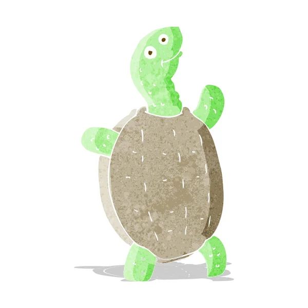 Cartoon happy sköldpadda — Stock vektor