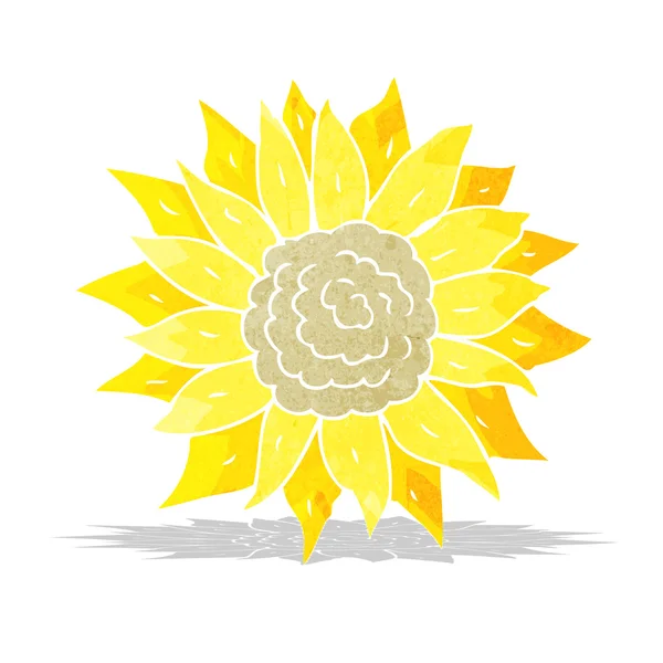 Cartoon zonnebloem — Stockvector