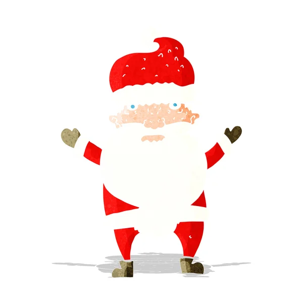 Dessin animé grincheux père Noël — Image vectorielle