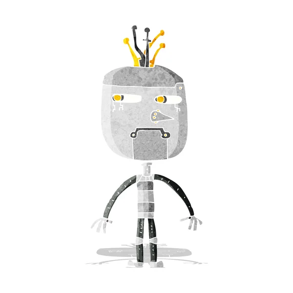 Rolig tecknad robot — Stock vektor