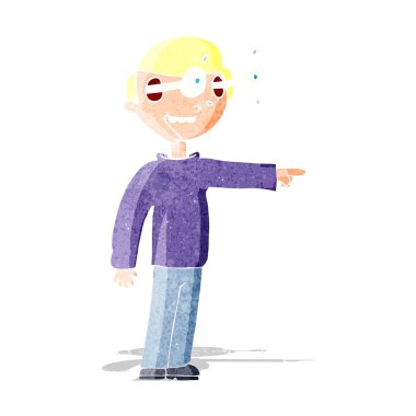 karikatür bakan adam