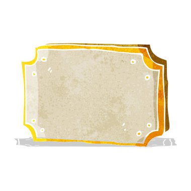 eski işareti karikatür